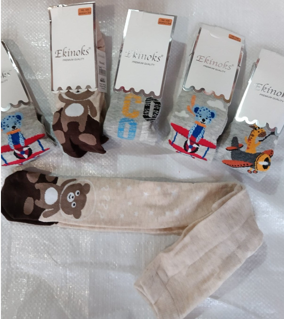 Ekinoks Socks Kids Tights for Boys, Ages 3-4 Years