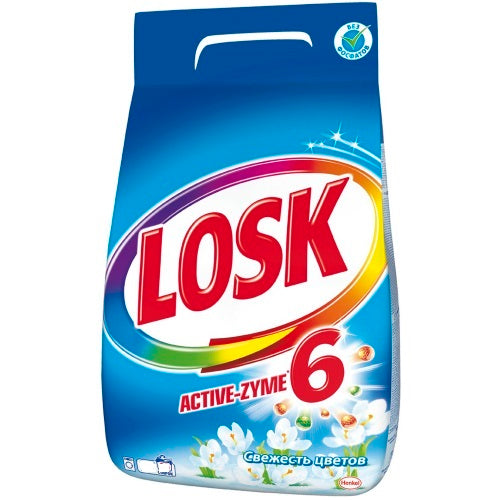 Losk Automatic Floral Freshness Laundry Detergent Powder, 1.5 kg