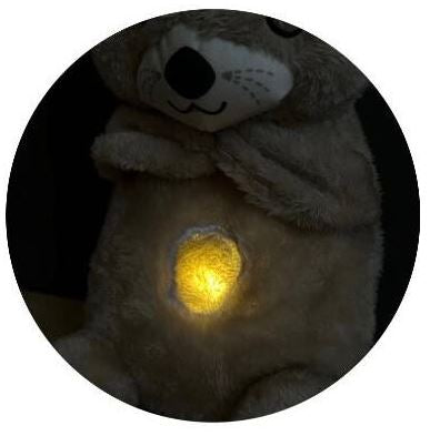 94692 Breathing Otter Plush Toy with Night-Light, White Noise & Lullabies - Image 2