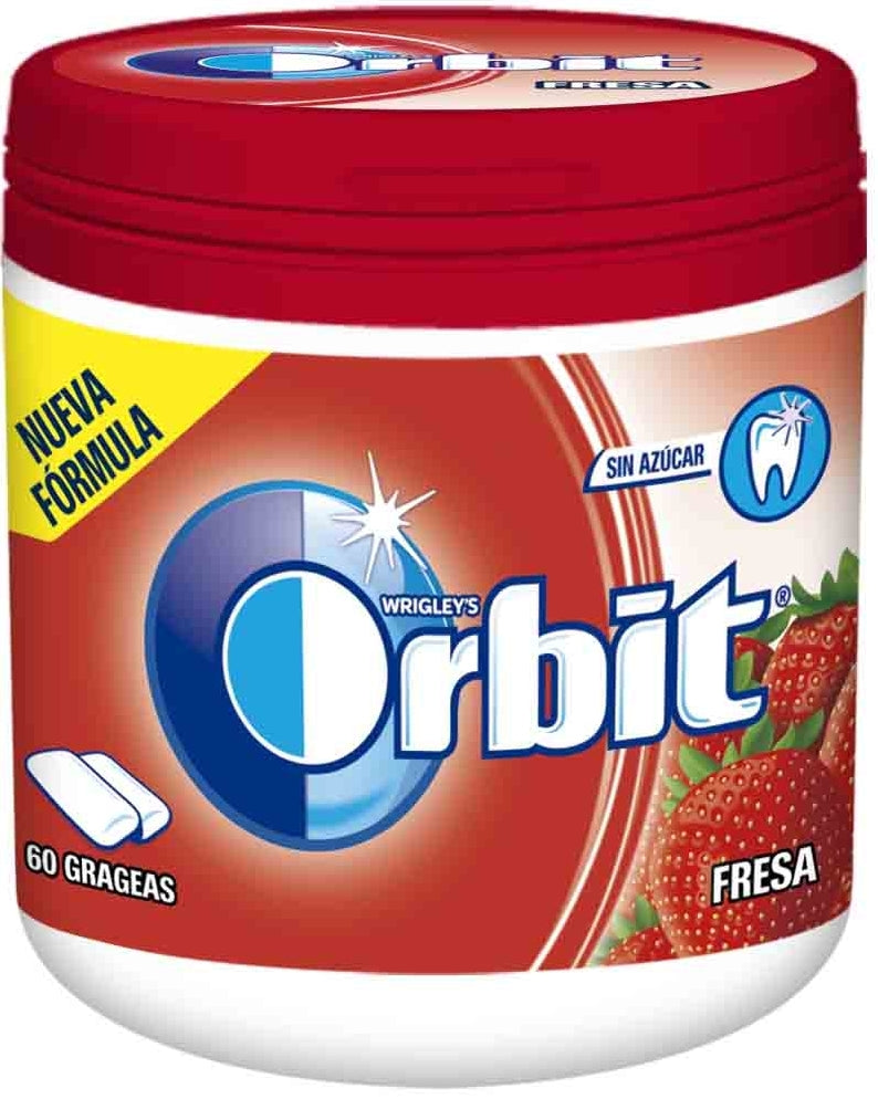 Orbit Strawberry Chewing Gum Jar, 60 pcs, 84 g