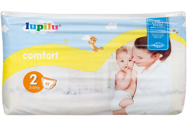 Lupilu Comfort Size 2 Baby Diapers, 3-6 kg, 42 pcs - Image 2