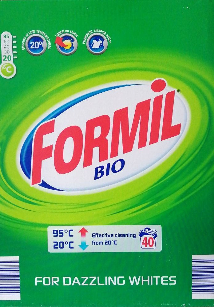 Formil Bio Laundry Detergent Powder, 40 Loads, 2.6 kg