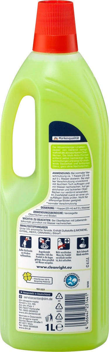 Denkmit Lime Magic All-Purpose Cleaner, 1 L - Image 2