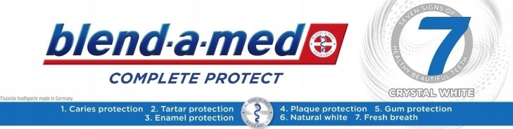 Blend-a-med Complete 7 Crystal White Toothpaste, 75 mL