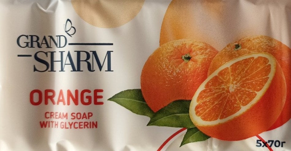 Sharm Grand Orange 5x Bar Soap, 70 g - Image 2