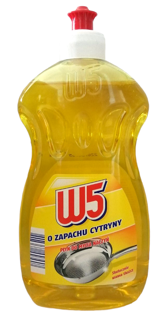 W5 Lemon Dishwashing Liquid, 500 mL