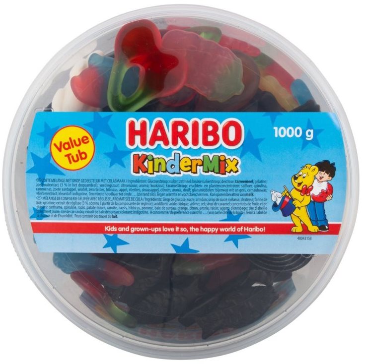 Haribo KinderMix Gummy Candy, 1 kg