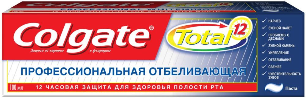 Colgate Total 12 Complete Whitening Toothpaste, 75 mL