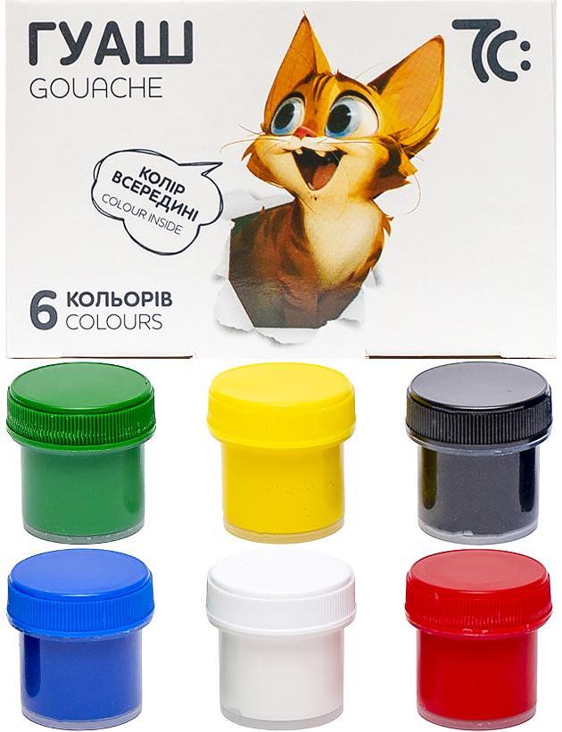 7C 20601 Gouache Paint Set, 6 x 10 mL