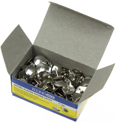 Economix 41101 Nickel Thumbtacks, 100 pcs - Image 2