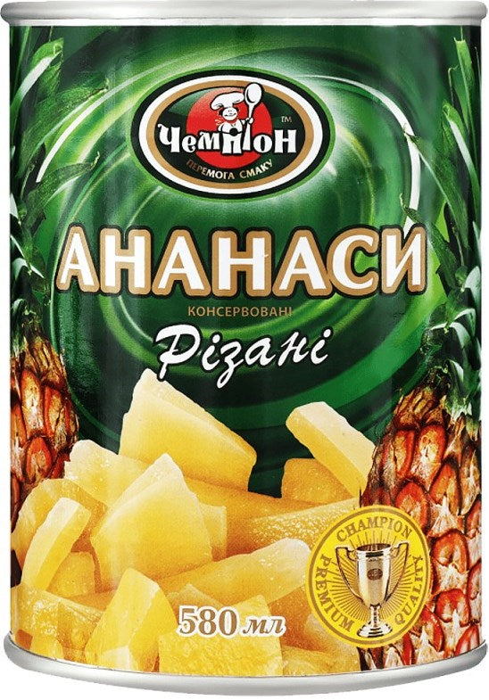 Champion Pineapple Pieces, 580 mL