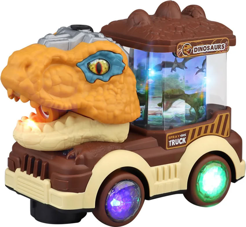 QB-36Y Dinosaur World Musical Toy Car in Box