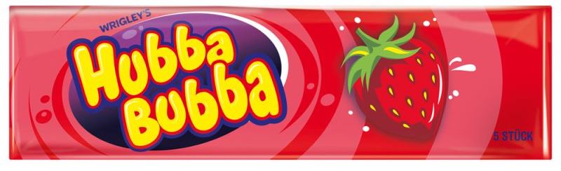Hubba Bubba Strawberry Chewing Gum, 35 g