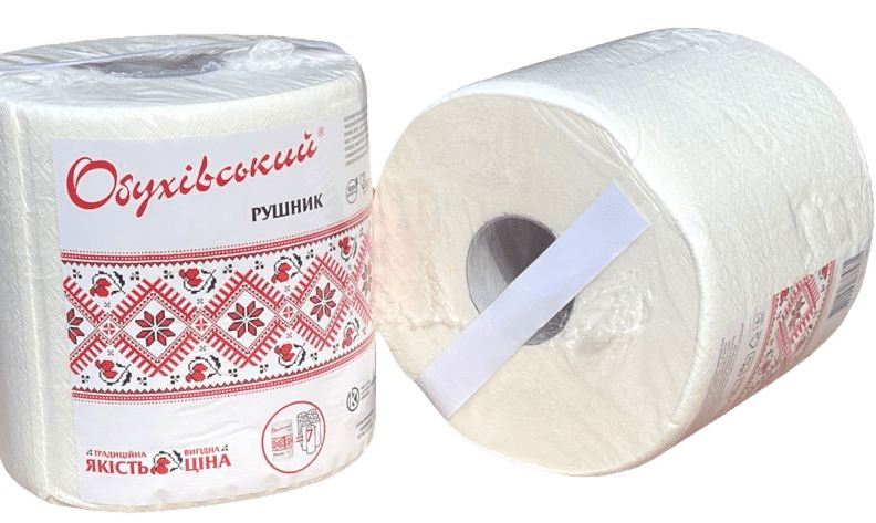 Obukhiv 2-Ply Paper Towel, 1 Roll, 350 Sheets