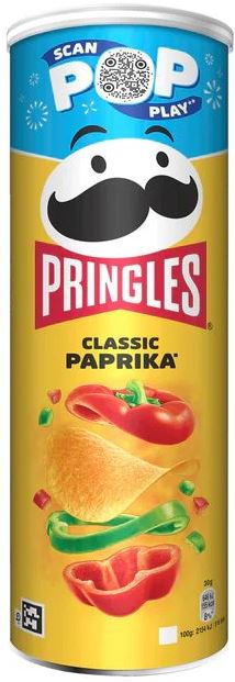 Pringles Classic Paprika Potato Chips, 165 g