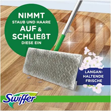 Swiffer Dry Kit Floor Mop with 8 Dry & 3 Wet Cloths - Image 2