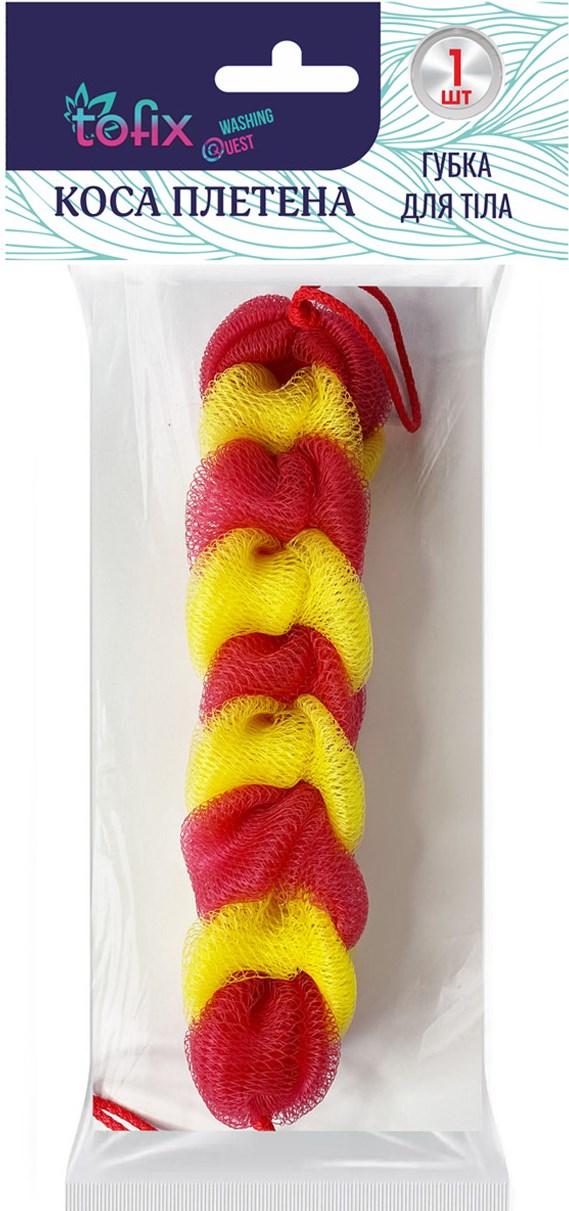 Tofix Braided Shower Sponge, Assorted