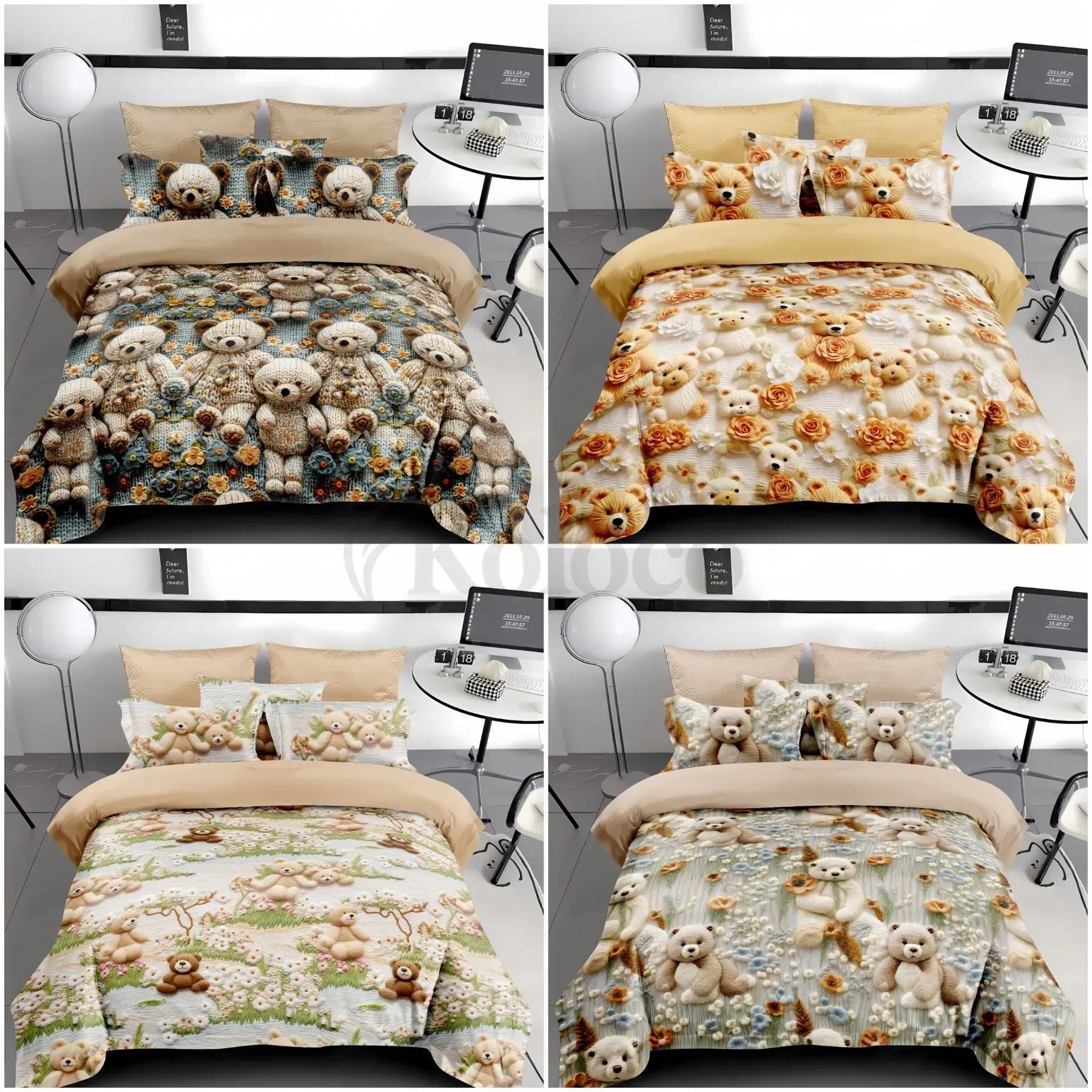 Koloco 06-594-20 Kids' 5D Flannel Twin Bedding Set - Image 4