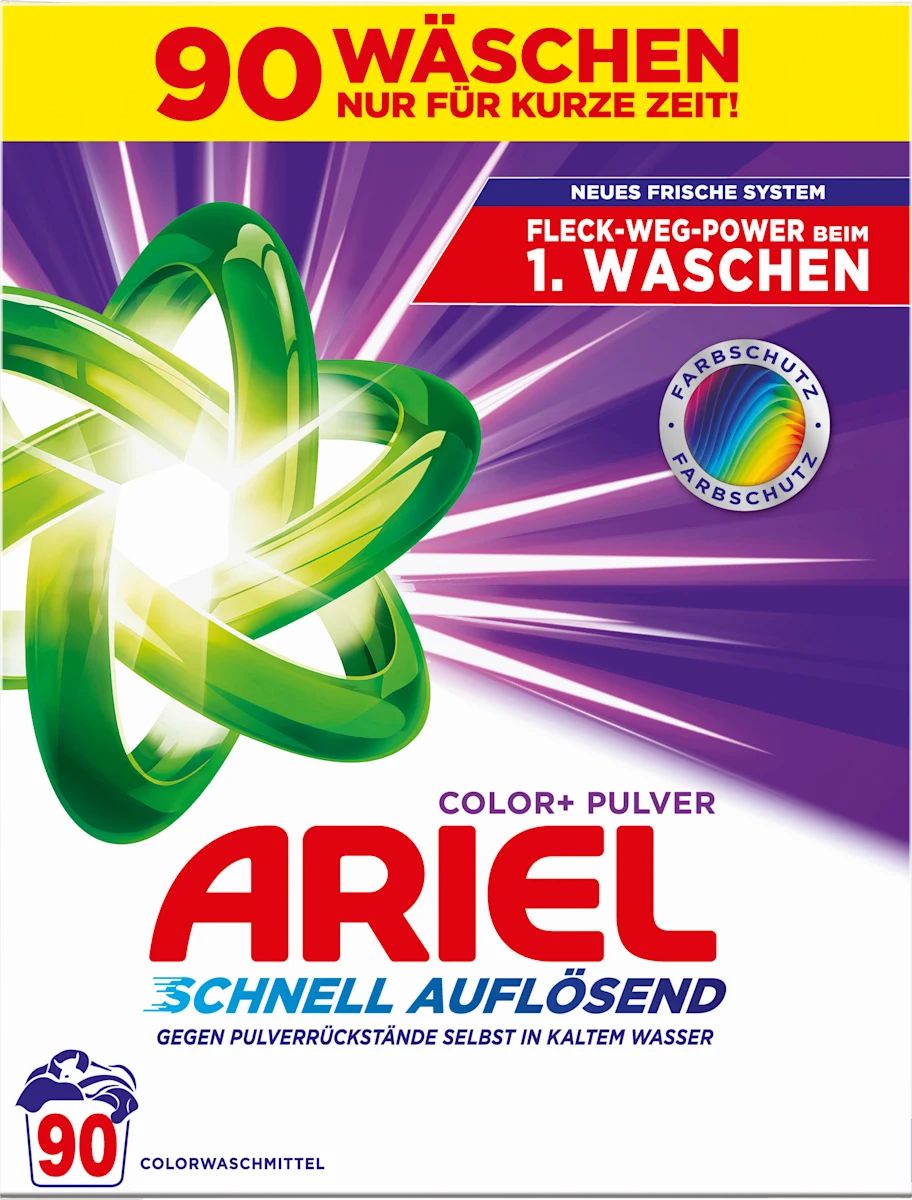 Ariel Color Laundry Detergent Powder, 90 Loads, 4.95 kg