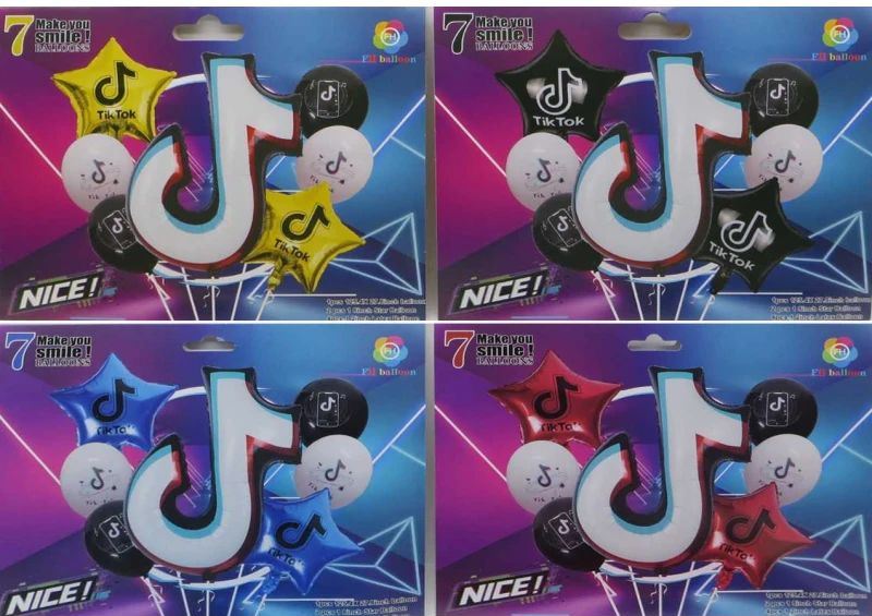 Foil Balloon Set 1065 Tik tok 7 pcs
