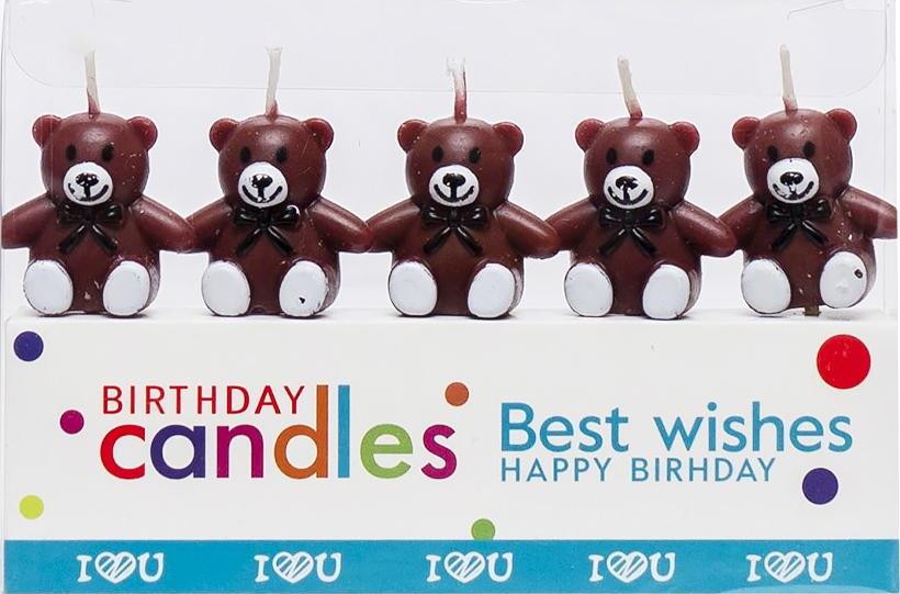 Cake Candles XY-1101 Little Bear 5 pcs