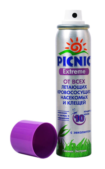Picnic Extreme Flying Insect & Tick Repellent Aerosol, 75 mL - Image 2