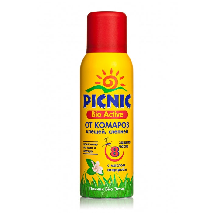 Picnic Bio Active Mosquito & Tick Repellent Aerosol, 125 mL