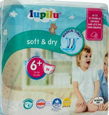Lupilu Soft & Dry 6+ Baby Diapers, 26 pcs, 16+ kg - Image 2