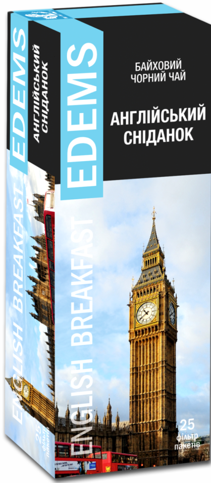 Edems English Breakfast Black Tea Bags, 25 pcs, 50 g