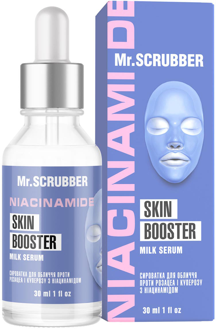 Mr.Scrubber Milk Serum Niacinamide Face Serum for Rosacea & Couperose, 30 mL