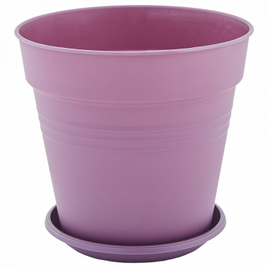 Aleana Gloria 114018 Flowerpot with Saucer, 18.5 x 18 cm, 3.1 L