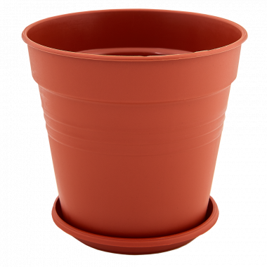 Aleana Gloria 114018 Flowerpot with Saucer, 18.5 x 18 cm, 3.1 L - Image 2