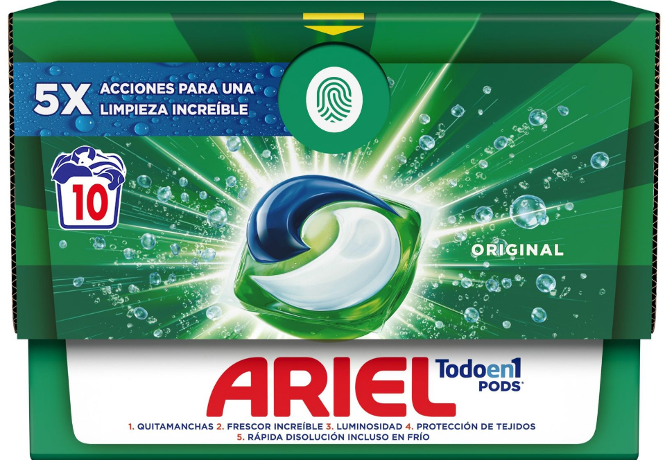 Ariel Original Laundry Detergent Pods, 10 pcs (Price per 1 pc)
