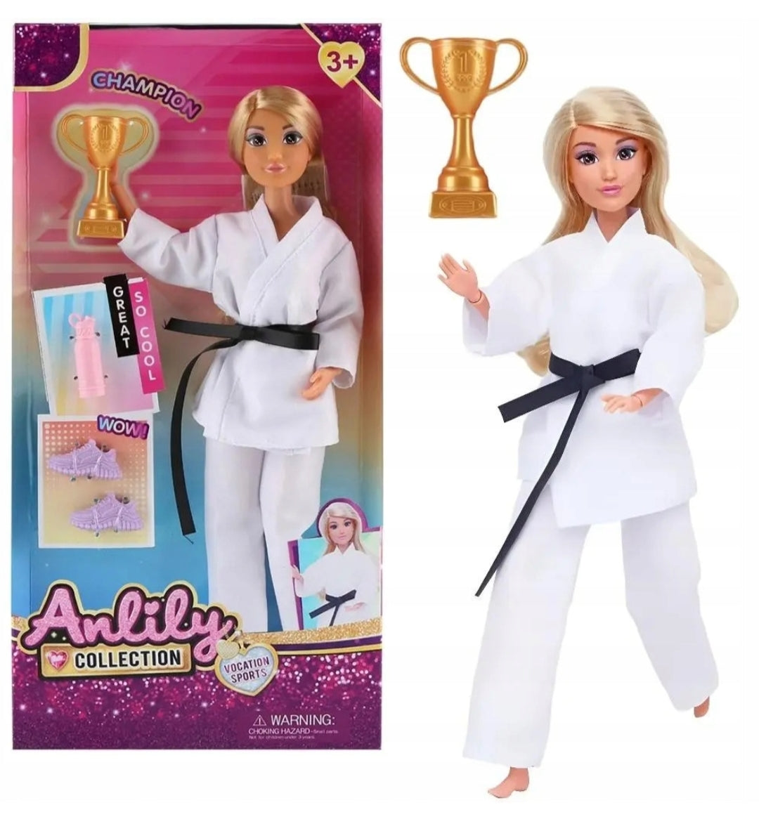Anlily 616190 Karate Girl Doll