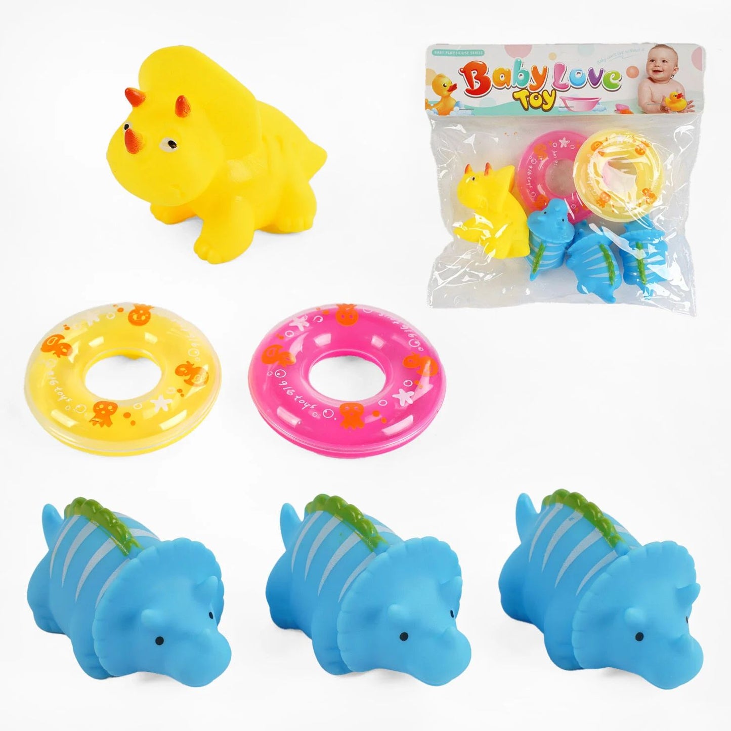 Baby Love Toy 916-170 Bath Toy Set, 6 pcs