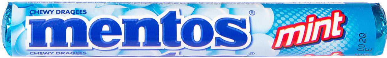 Mentos Mint Chewy Dragees, 37 g