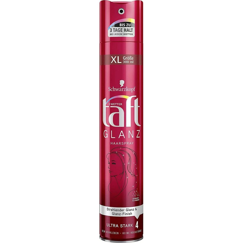 Taft Shine Hold 4 Hair Spray, 300 mL
