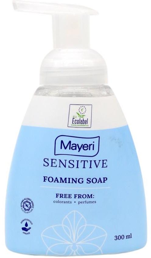 Mayeri Sensitive Foaming Liquid Hand Soap with Dispenser, 300 mL
