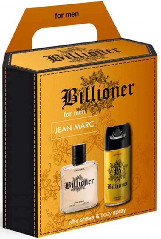 Jean Marc Billioner Men's Gift Set: Aerosol Deodorant 150 mL & Aftershave Lotion 100 mL
