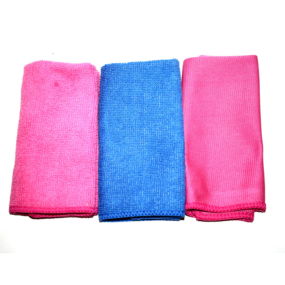Blesk Mix Microfiber Cleaning Cloths: 2 All-Purpose & 1 Glass Cloth, 3 pcs - Image 2