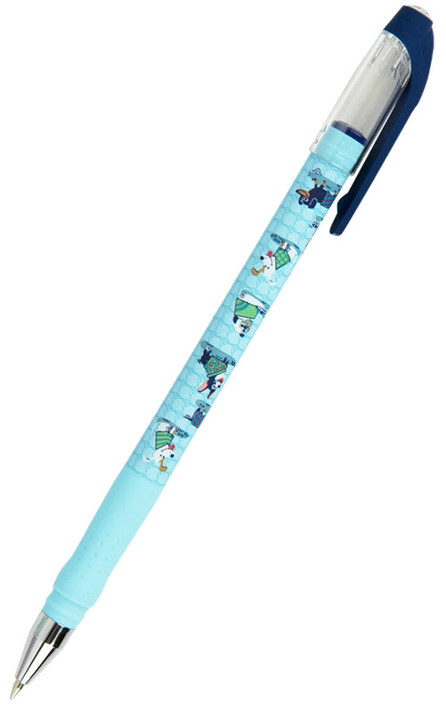 Axent AB1049-31-A Dogs Ballpoint Pen, Blue Ink, 0.5 mm