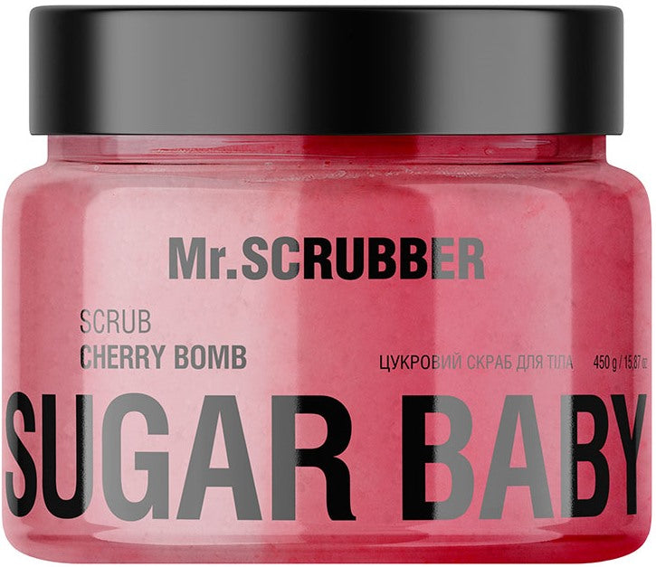 Mr.Scrubber Sugar Baby Cherry Bomb Sugar Body Scrub, 450 g