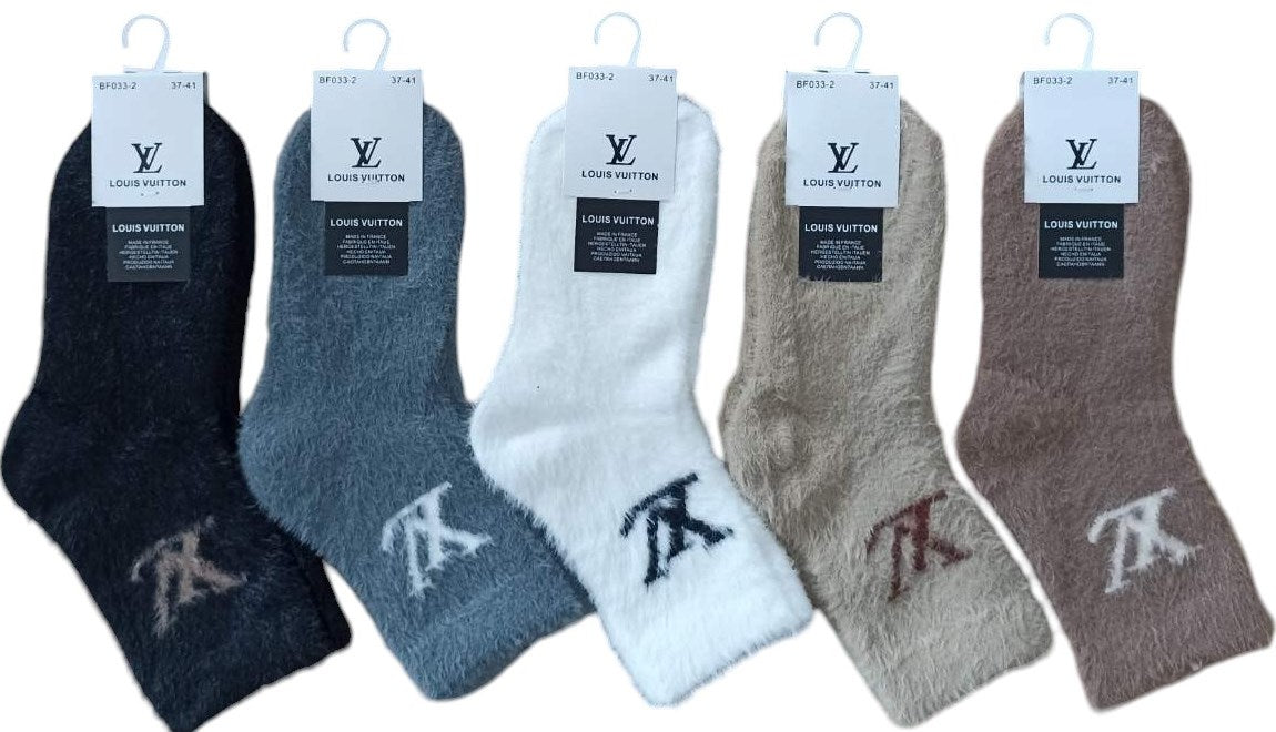 Korona BF033-2 Women's Mink Long Socks, Size 37-41