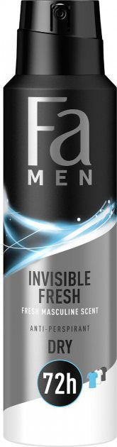 Fa Invisible Fresh Men's Deodorant Spray, 150 mL