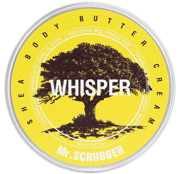 Mr. Scrubber Whisper Body Cream Butter, 150 mL