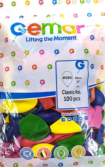 Gemar 080 Balloons, 26 cm, 100 pcs