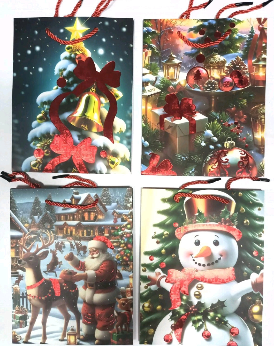 2626-S New Year Gift Bag, 18 x 23 x 10 cm