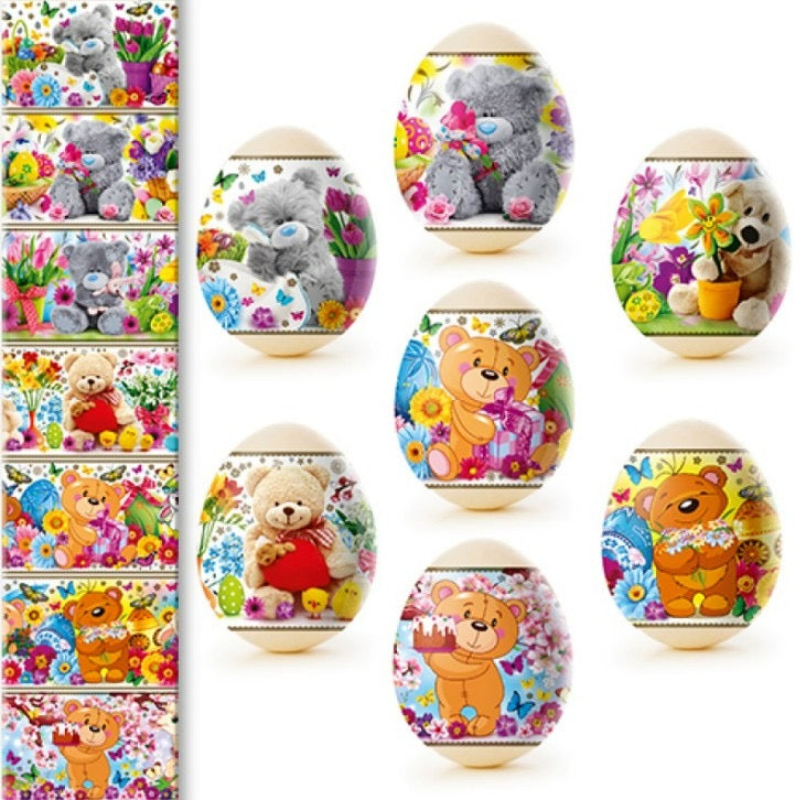 Teddy Bears Easter Egg Shrink Wrap