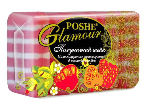 Poshe Glamour Strawberry Shake Eco Pack Bar Soap, 5 x 70 g