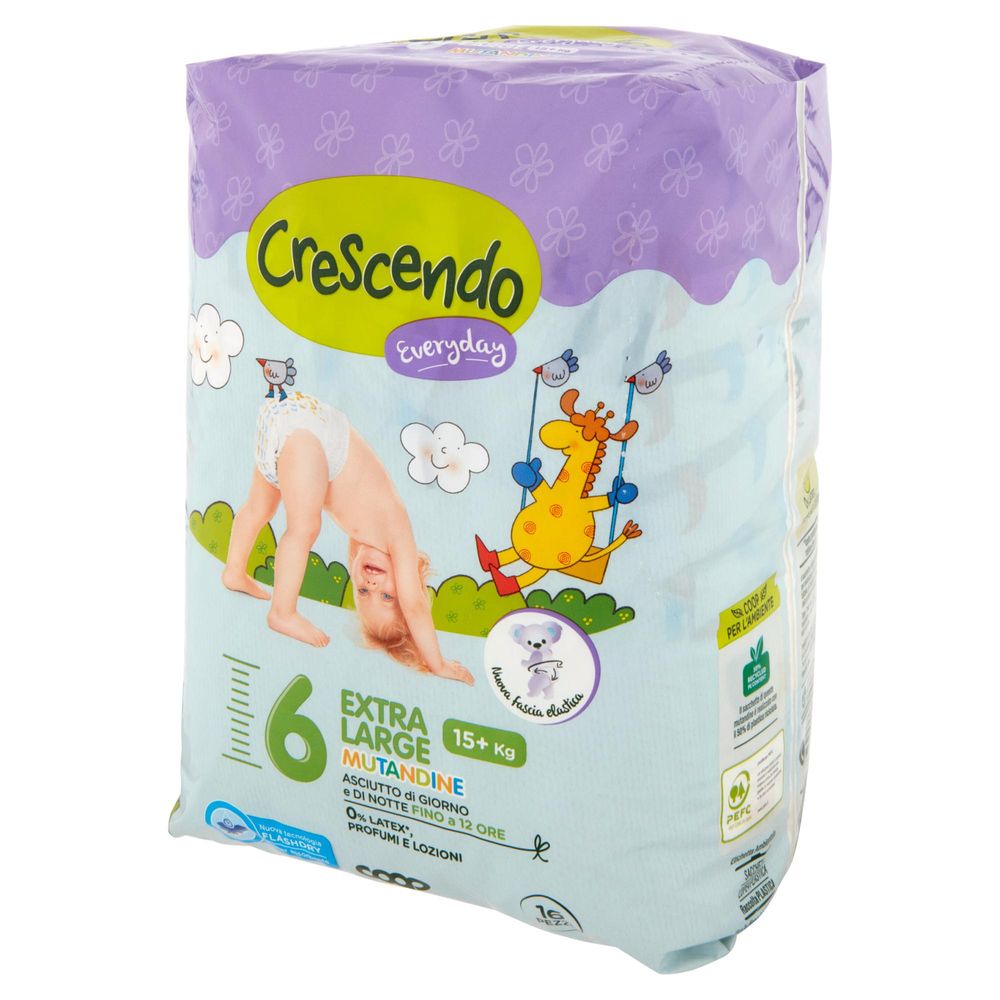 Crescendo Size 6 Baby Pull-Up Diaper Pants, 15+ kg, 16 pcs - Image 4